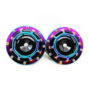 라 신호오토바이 컬러 알람 멀티 카오디오 트럭 경적 톤 개 슈퍼 에어혼 자동차 전기 스피커 12V 키트듀얼