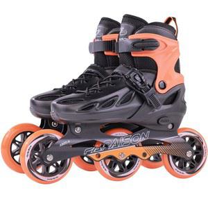 100mm 바퀴 3개가 달린 남성용 PAPAISON 성인용 조절식 인라인 스케이트, 아웃도어 블레이드 여성 남성 피트니스 스피드 레이싱 10대 남학생용 롤러 스케이트