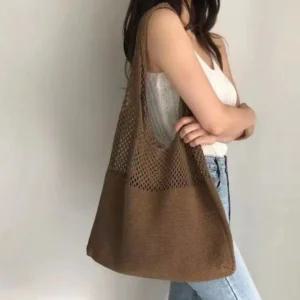 망사 에코 그물 네트백 그물백 코바늘 망사가방 도트백 여름 라탄백