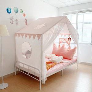 아기방침대 캐노피 키즈침대 가림막 화이트 하우스 세트당 아기방 기타 커튼 케노피