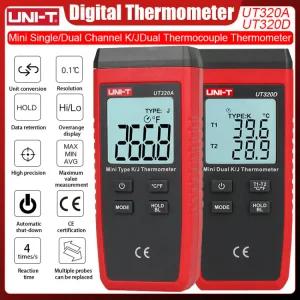 미니 열전대 듀얼 K J 온도계 측정기 U20D 1200까지 U20A 고온 디지털 테스터 차량용공구 접촉식 타입