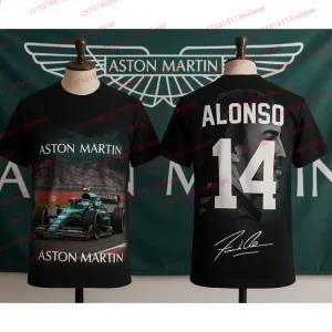 오토바이의류 퀵 알론소 싱 하의 슈트 아라모 페르난도 프린트 드라이 티셔츠 3D 아웃도어 팀 14 마틴 애턴