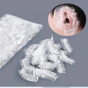 일회용 이어캡 헤어캡 셀프염색 미용재료 100개 재료 샤워 귀덮개
