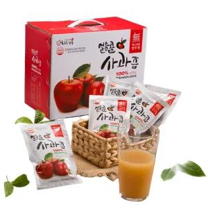 밀양 얼음골 햇사과100 사과즙 120ml 25팩 무첨가주스 GAP농가