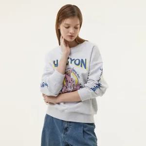 유니콘 프린트 맨투맨 티셔츠 PQ4CL062