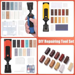 나무 바닥 스크래치 수선  도구 키트 11 왁스 블록이  DIY 다기능 보드 수리