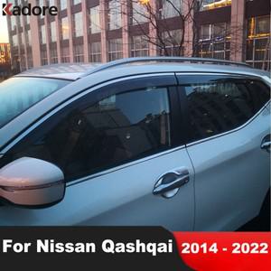 닛산 호환 Qashqai j11 2014-2019 2020 자동차 창 윈드 디플렉터 선 바이저 레인 쉴드 가드 커버  액세서리