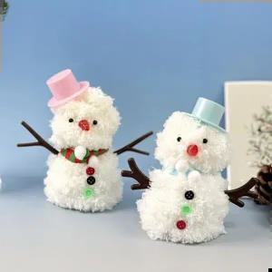 키링 인형 만들기 모루인형 모루 눈사람 1세트 눈사람