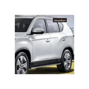 쌍용 렉스톤 Y450 부착형 도어가드 화이트 숏버전 1대분 순정품같은 피팅감 2150351 옵시디언 J