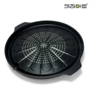 키친아트 다이아몬드 구이팬 원형 삼겹살 고기불판