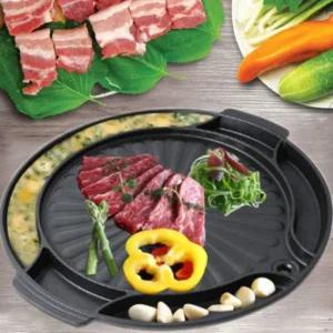 키친아트 멀티 원형불판 계란찜 고기굽는판 구이팬