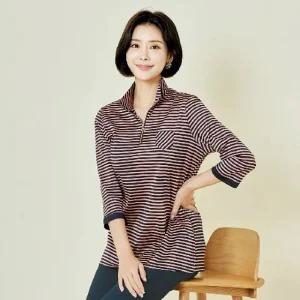 (기) 차이나 실켓면 7부 티셔츠