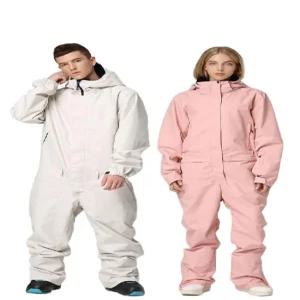 점프수트 보드복 커플 스노보드복 일체형 이쁜 여자 스키복 방풍 상하의 따뜻한 우주복 스키