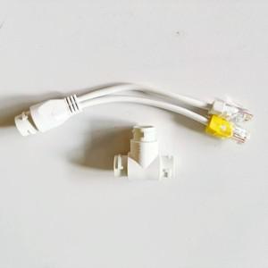 POE 분배기 2-in-1 네트워크 케이블링 커넥터 IP 카메라 보안 시스템용 3방향 RJ45