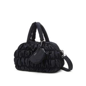 질스튜어트 뉴욕 액세서리 보우러플 네이비 나일론 셔링 패디드 토트백 핸드백 가방 4306413