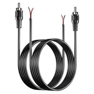 BERLAT RCA에서 스피커 와이어 어댑터 베어 케이블에서 RCA 플러그 수리 앰프 오디오 비디오 AV 리시버 (2