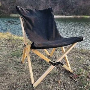 캠핑 로우체어 블랙 우드 g 원목qrs525