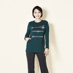 (빅) 재키 다이퍼 프린트 블라우스