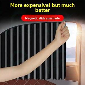 차량용 썬쉐이드 커튼, 측면 창문 자석 흡착 트랙, 강력 프라이버시 슬라이드 레일, 소형 차량 도어 커튼