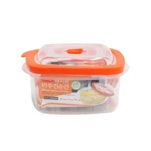 로이첸 전자렌지용 보관용기 밀폐용기 정사각 1000ml
