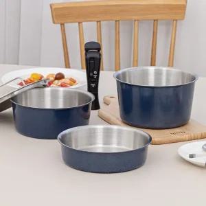 퀸센스 다담 탈부착 18cm 냄비 5P 세트 - 다크블루