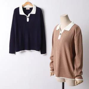 [하프클럽/]빅사이즈 512 데일리버튼골지카라티 DRMF863