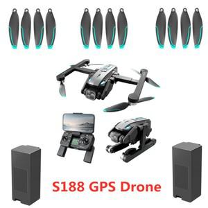 S188 GPS 브러시리스 장애물 회피 원격 제어 RC 드론 Quadcopter 예비 부품 액세서리 7.4V 1600Mah 배터리