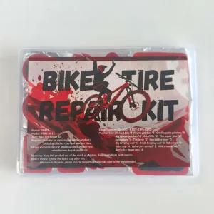 디밀리 바이디안 자전거 타이어 수리 키트 패치가 포함된 58개 레버 고무 솔루션 튜브 패치 도구 완성
