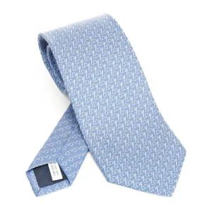 페라가모 작가 프린트 실크 타이 351284784687 002