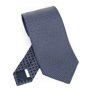 페라가모 간치니 앤 하트 프린트 실크 타이 351259784220 001