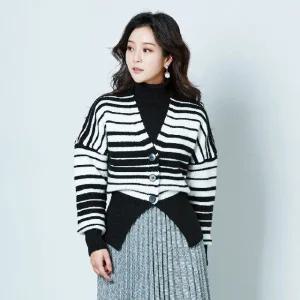 [티나]단가라라인 카디건