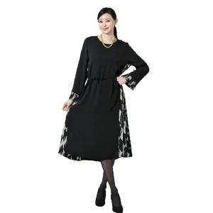 (기) 보끄 옆 플리츠 허리끈 원피스