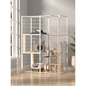 고양이 빌라 오버사이즈 퍼즐 멀티 디럭스 프리 스페이스 3단 대형 케이지