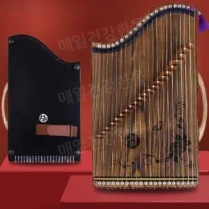 21현 피아노코드 버전 휴대용 전통 줄 초보자 악기고쟁 거문고