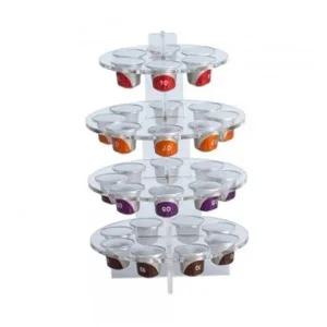 [셀러에이드]커피 캡슐 정리함 4단 커피홀더 보관대 효율적인 수납