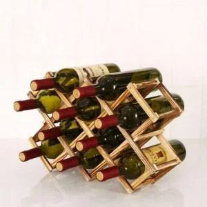 [골드스마일]원목 와인 보관 거치대 샴페인 병 진열 선반 술병 수납랙