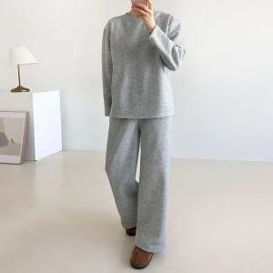 트레이닝복 맨투맨 티셔츠 긴팔 오버핏 빅사이즈 기모 무지 세트 