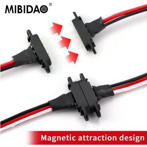 RC 모델 자동차 비행기 드론용 MIBIDAO 마그네틱 스냅온 JRZH1.5 연장 케이블