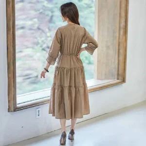 (N)[마엘]러블리 티어드 원피스