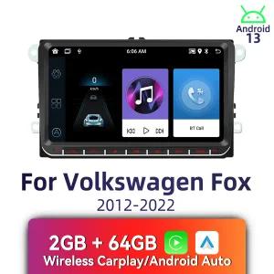9인치 카플레이 안드로이드 카 2딘 스테레오 폭스바겐 폭스 2012-2022용 오토라디오 헤드 유닛 내비게이션