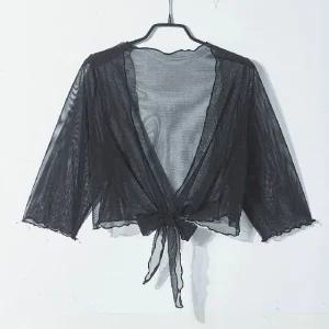 (우)[까르죠아]망사볼레로