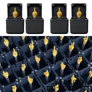 중지 손가락 깜짝 선물 상자 크리스마스 재미있는 장난 사무실 홈 데코 14세 이상 미니어처 아이템