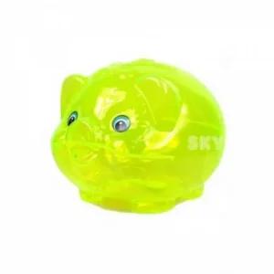 형광 투명 돼지저금통 대1P 인테리어저금통