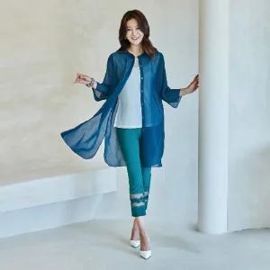 (우)[까르죠아]라운드시스루여름재킷