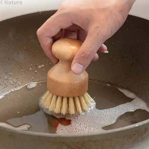 천연 VT78FV93 손잡이수세미 무쇠팬 그릴 후라이팬 설거지솔