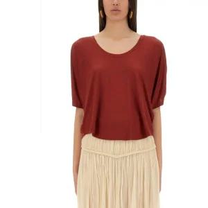 이자벨마랑 EMMANUELA 라운드넥 오버사이즈 블라우스 HT0698FA C2K03I11DR