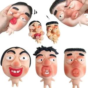특이한 웃긴 얼굴 인형 여드름짜기 말랑이 피젯 토이