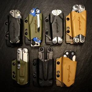 레더맨 전술용 싱글 핸드 히어로 퀵 드로우 커버 웨이브 TTIP4 검집 야외 캠핑 여행 장비 키덱스 소재