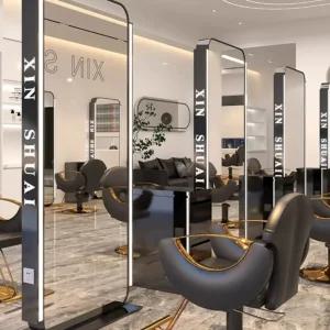 양면경대 거울 LED 메이크업 살롱 대형 단면 미용실 조명