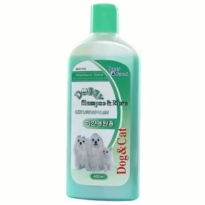 견묘 천연 샴푸 및 린스 400ml 애완 용 정제 바디 워시 자연 성분 화확 물질 무